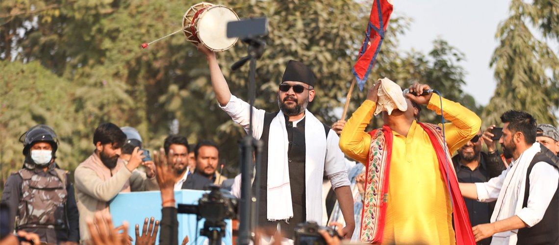 मधेसबाट बालेनको शंखघोष : अब जनकपुर राजधानी (फोटो)