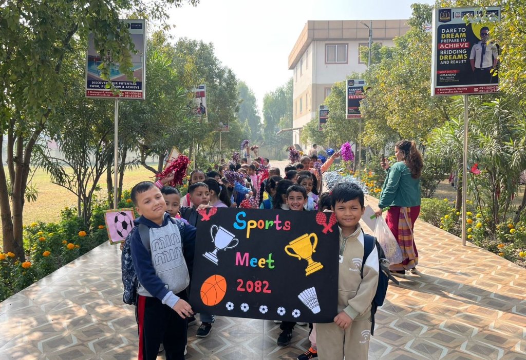 एभरेष्टमा आजदेखि वार्षिक स्पोर्ट्स मीट सुरु, पहिलो दिन नर्सरीदेखि कक्षा तीनसम्मका स्पर्धा