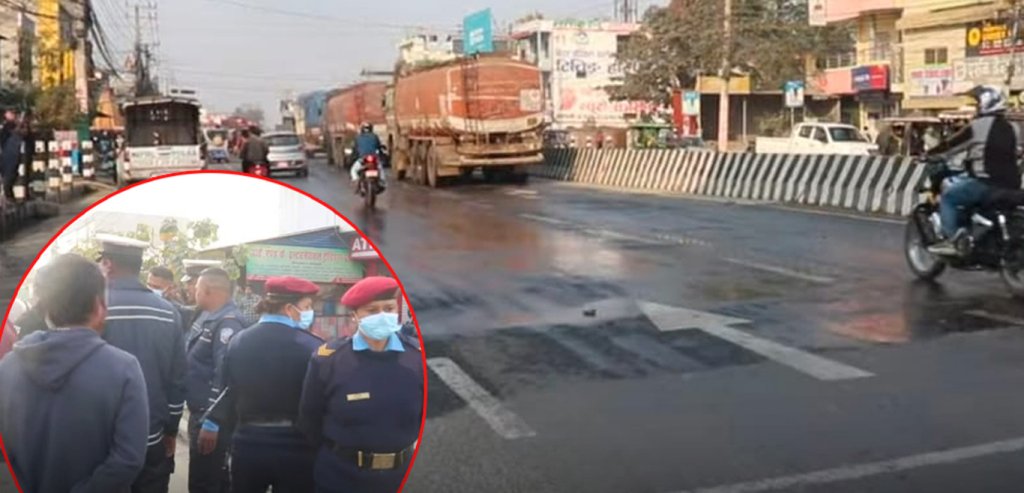 विराटनगरको कञ्चनबारीमा दुर्घटना, बसको ठक्करबाट वृद्धाको मृत्यु