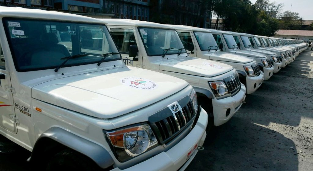 निर्वाचनका लागि भारतले दियो नेपाललाई ६१ वटा गाडी