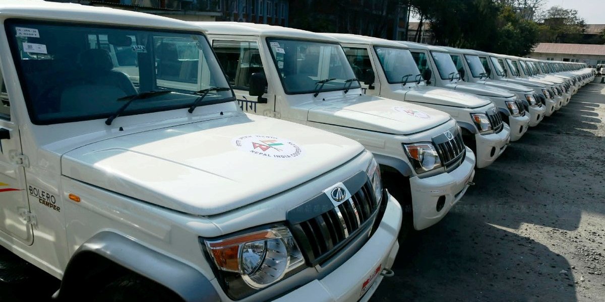 निर्वाचनका लागि भारतले दियो नेपाललाई ६१ वटा गाडी