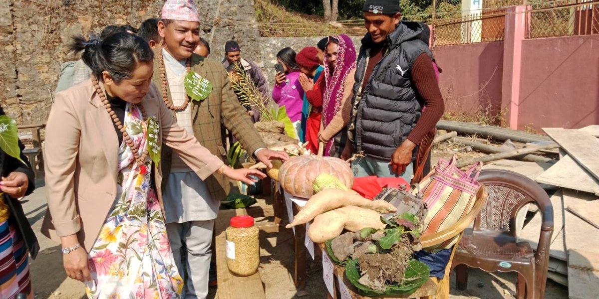 भोजपुरको दिंलामा प्रथम कन्दमुल प्रदर्शनी