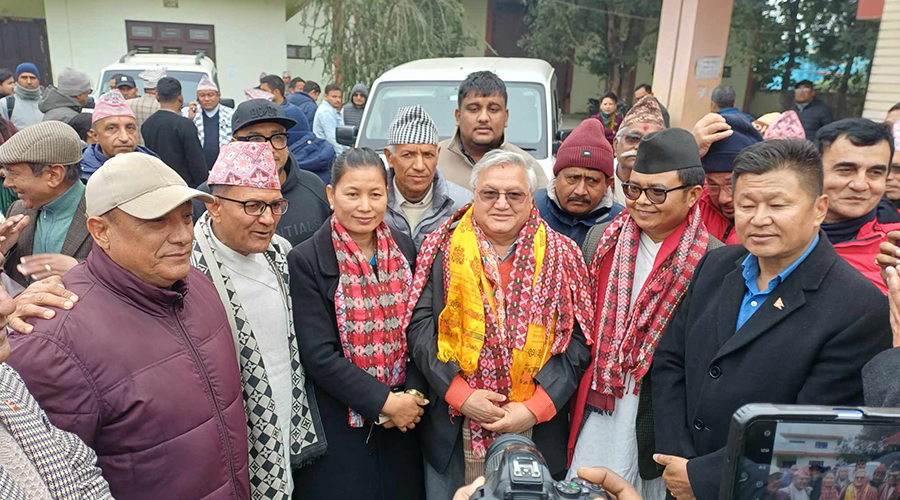कोशीमा कांग्रेस–एमाले गठबन्धनका उम्मेदवारद्वारा मनोनयन दर्ता
