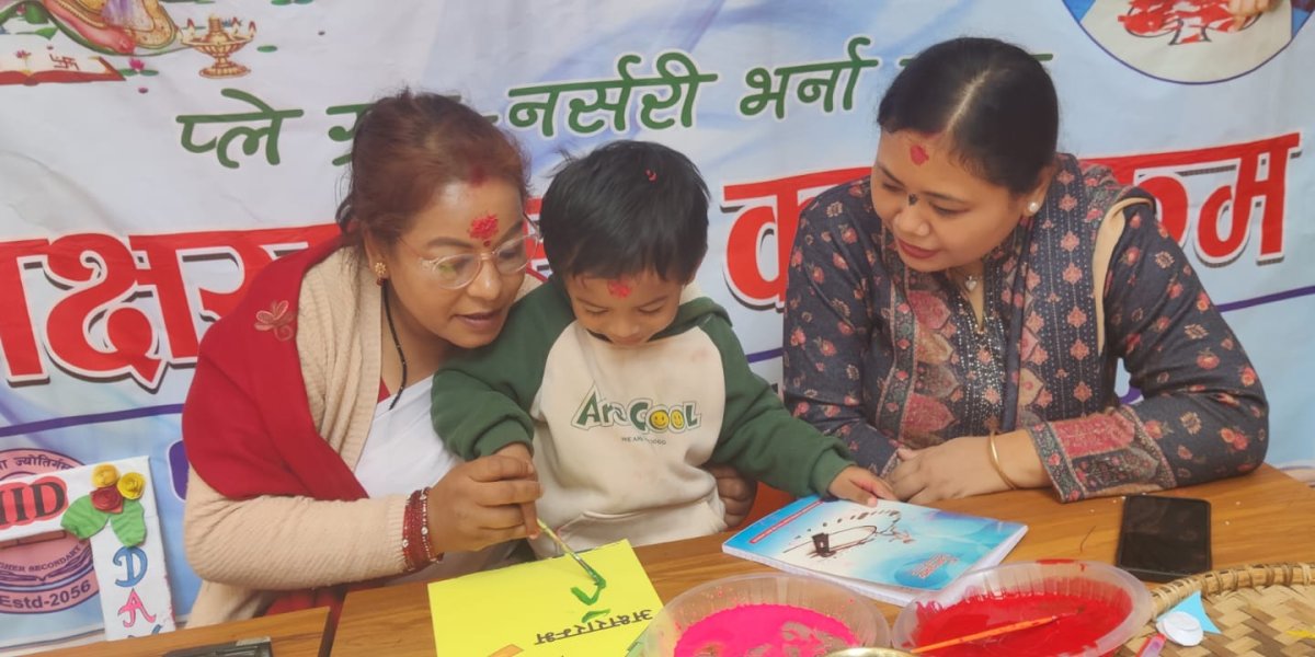 अर्किड स्कुलमा ७८ बालबालिकाको अक्षरारम्भ