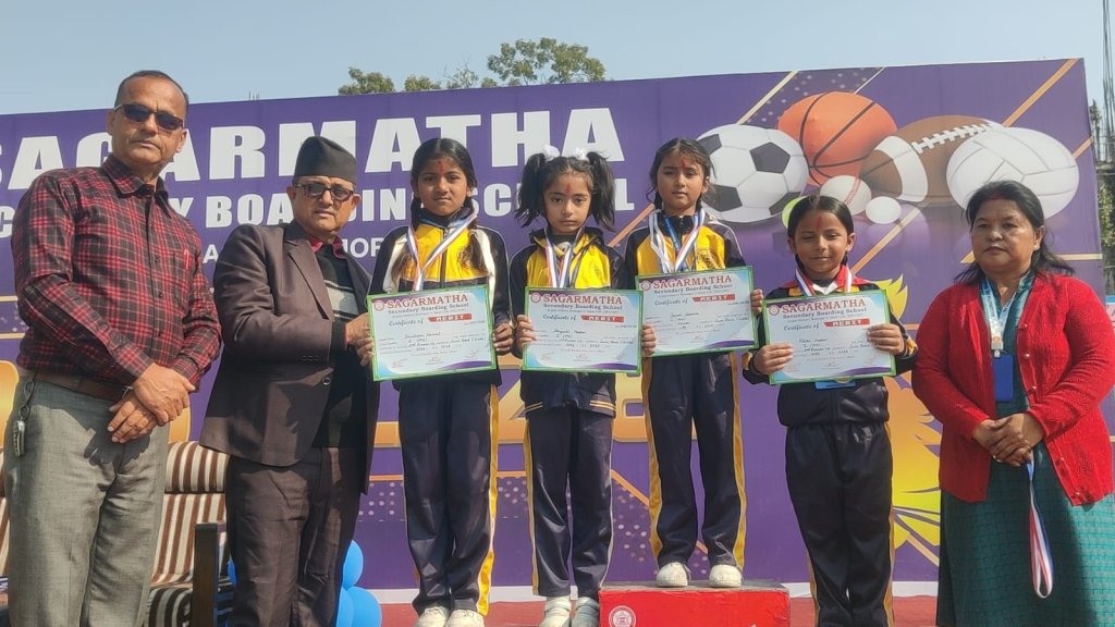 विद्यार्थीको सर्वाङ्गीण विकासका लागि सगरमाथा स्कुलको खेलकुद सप्ताह