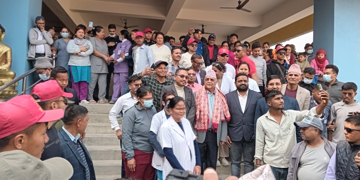 दलबलसहित ओली अस्पताल पसेपछि…