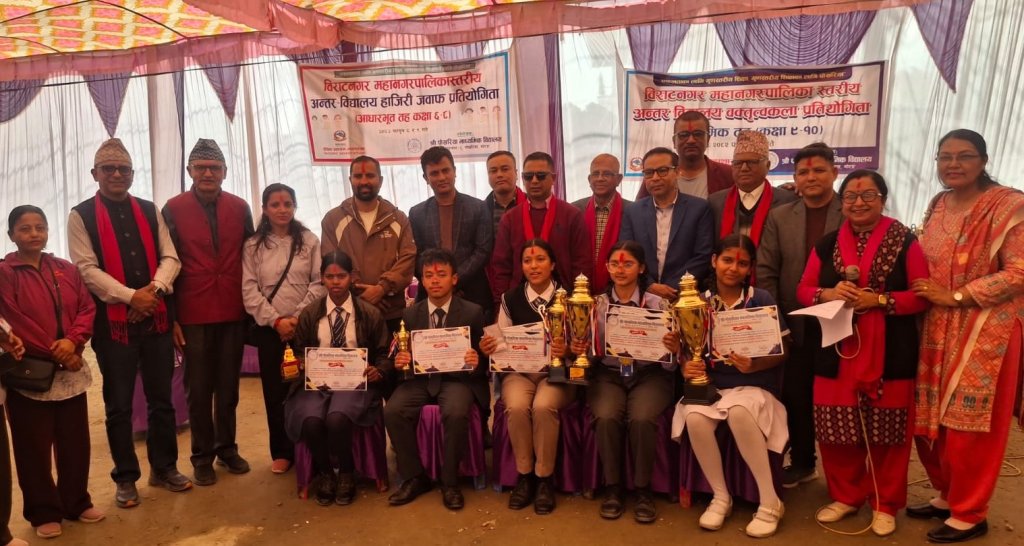 महानगरस्तरीय वक्तृत्वकला प्रतियोगितामा पोखरिया माविकी सायुन्षा प्रथम