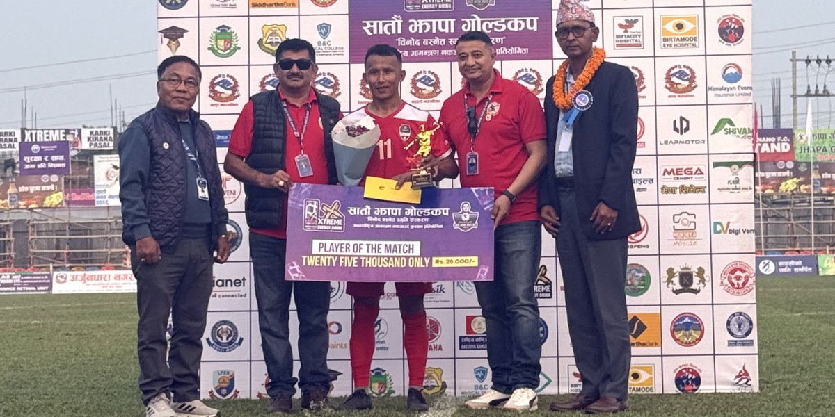 नेपाल आर्मी झापा गोल्डकपको क्वाटर फाइनलमा प्रवेश