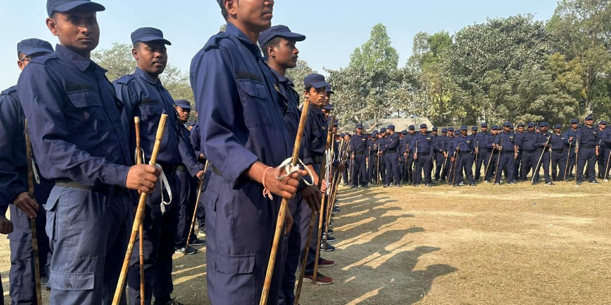निर्वाचन सुरक्षाका लागि फिल्डमा खटिए निर्वाचन प्रहरी