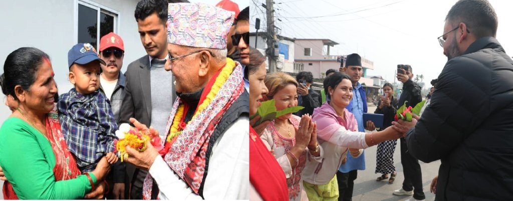 झापा–५ मा ओली–बालेनको चुनावी दौड, घरदैलोमा पुग्दैछन् उम्मेदवारहरु