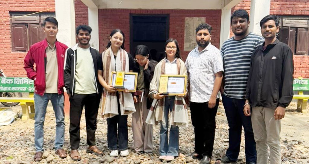 नेपाल प्रथम हुन सफल महेन्द्र मोरङका आस्था र विदिशालाई स्ववियुद्वारा सम्मान