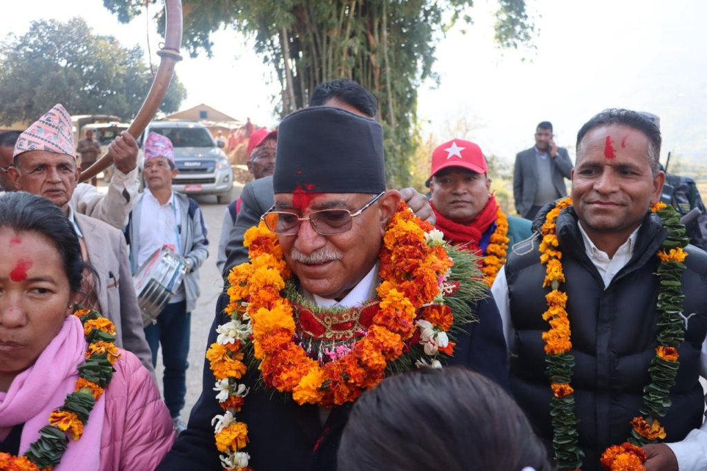 नेकपाका संयोजक प्रचण्ड भारी मतान्तरसहित विजयी