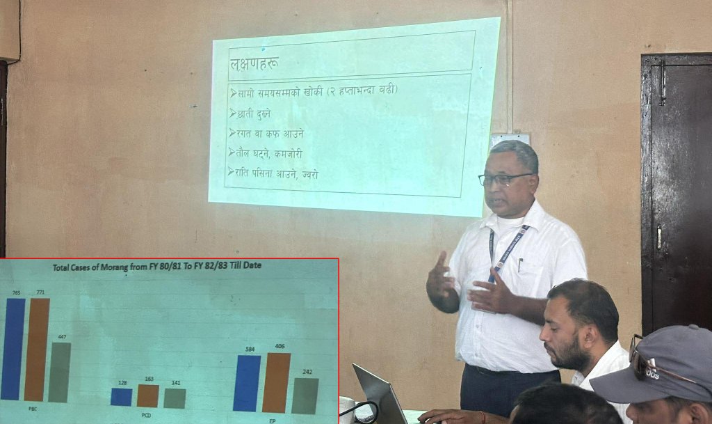 मोरङमा क्षयरोगको उकालो ग्राफ