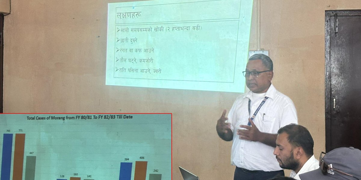 मोरङमा क्षयरोगको उकालो ग्राफ