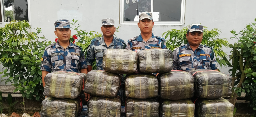 सुनसरीको सीमाक्षेत्रबाट १६० केजी गाँजा बरामद