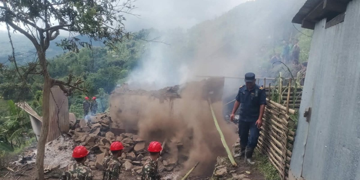 ताप्लेजुङको मैवाखोला-६ हाफाबुङमा आगलागी १६ लाख बराबरको क्षति