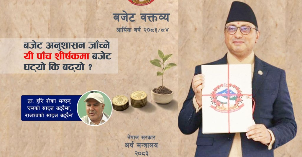 दलको साइज बढ्दैमा, राजश्वको साइज कसरी बढ्छ ?