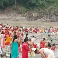बराहक्षेत्रमा अधिकमास स्नान गर्ने भक्तजनको घुइँचो (फोटो फिचर)