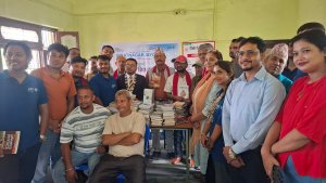 विराटनगर जेसीजद्वारा त्रिवेणी वाचनालयलाई २०० भन्दा बढी पुस्तक हस्तान्तरण