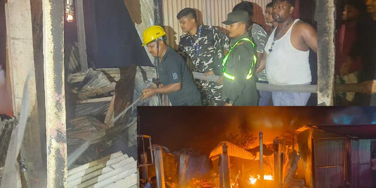 भारतीय बजारमा लागेको आयो नेपाली दमकलको सहयोगमा निभाइयो