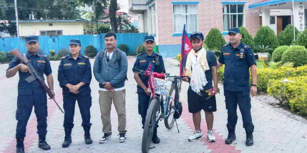 मेचीदेखि महाकालीसम्म साइकल यात्रा सुरु