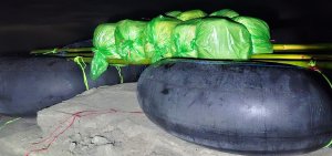कोशी किनारमा ट्युबमा बाँधेर राखिएको १६८ किलो गाँजा बरामद