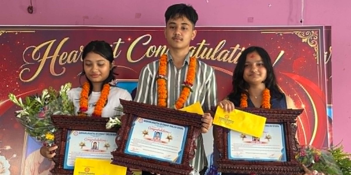 ४ जिपिए ल्याउने बुढानीलकण्ठका तीन विद्यार्थी सम्मानित