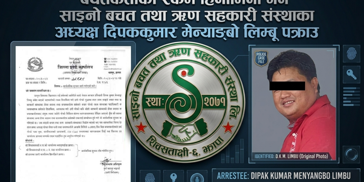 साइनो सहकारीमा करिब ६ करोड हिनामिना : उजुरी गर्न प्रहरीको आह्वान