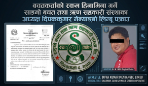 साइनो सहकारीमा करिब ६ करोड हिनामिना : उजुरी गर्न प्रहरीको आह्वान