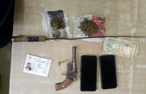 विराटनगरमा कटुवा पेस्तोल, गोली र गाँजासहित एक पक्राउ