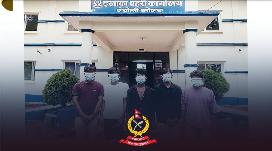 बालिकालाई सामूहिक बलात्कार गरेको आरोपमा क्याफे सञ्चालकसहित ५ जना पक्राउ
