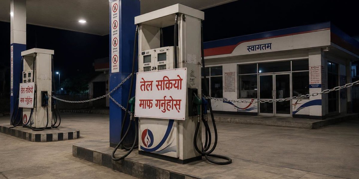 मूल्य घट्दा विराटनगरका पम्पमा लाग्यो ताला : उपभोक्ता मारमा, ‘मूकदर्शक’ बन्दै प्रशासन