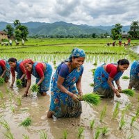 कोशीको तराईमा ७५ प्रतिशत रोपाइँ सकियो, तर किसानलाई मलकै पिरलो