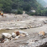 बस्ती जोगाउन हेंवा खोलामा २७६ मिटर तटबन्ध निर्माण