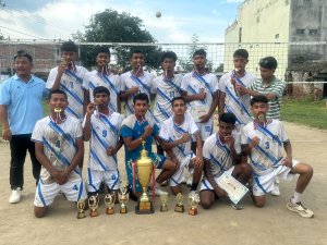 कोशी प्रदेशस्तरीय भलिबलको उपाधि झापाको निधि सेकेन्डरी स्कुललाई